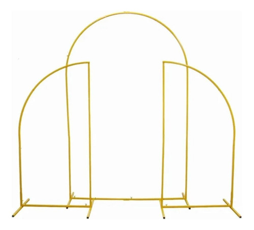 Estructuras De Herreria Mamparas Vela 3 Pzas Color Oro