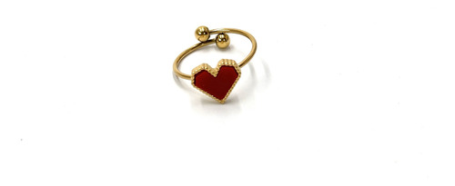 Anillo De Corazon Ajustable