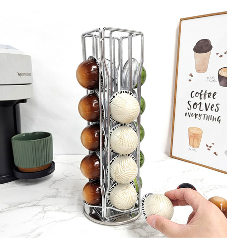 Soporte Metálico Para Cápsulas Café Para Nespresso Vertuo