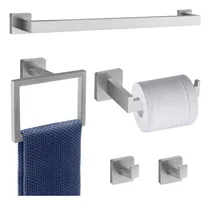 Comprar Juego De Accesorios De Baño Con Barra Y Ganchos Para Toallas