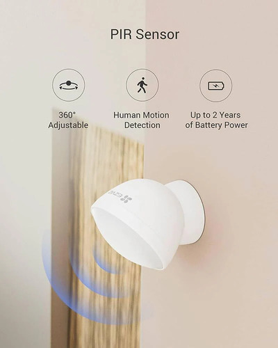 Ezviz T1c Sensor De Movimiento Pir Inalambrico 90°