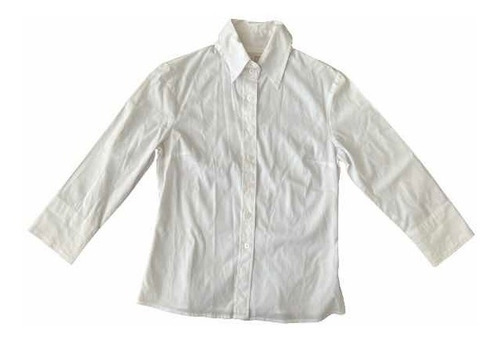 Camisa Manga Larga Mujer Zara Woman Blanca M