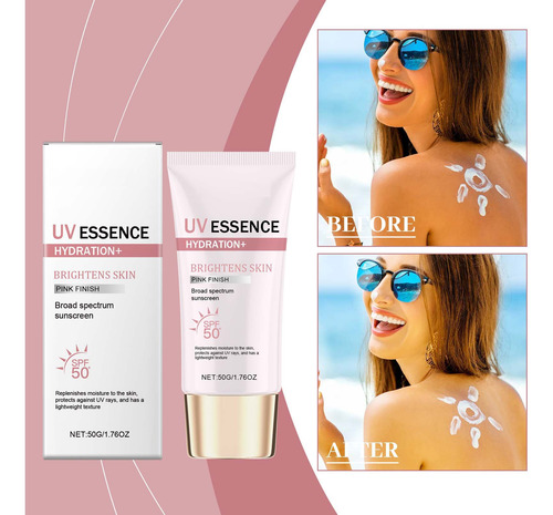 Protector Solar Hidratante V, 50 G, Textura Ligera E Imperme