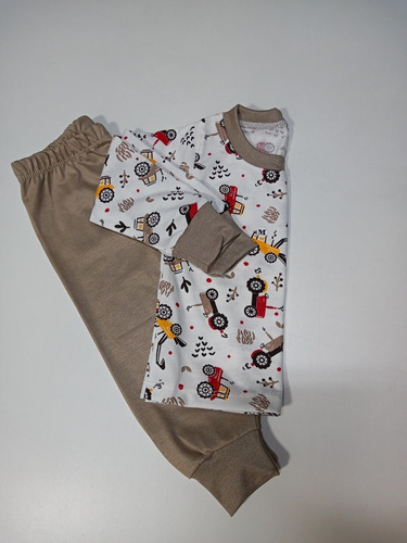 Pijama Infantil Malha 0 - 18 Meses Múltiplas Estampas Menino