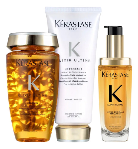 Kit Kérastase Elixir Ultime Originale - Shampoo+ Cond + Óleo