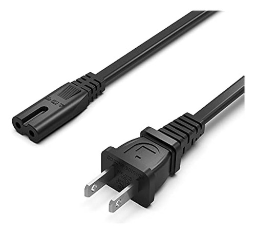 Cable De Alimentación De Ca De 6 Pies Apto Para Sony Ps4 Ps3