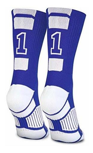 Custom Team Number Crew Socks | Athletic Socks By Chalktalks
