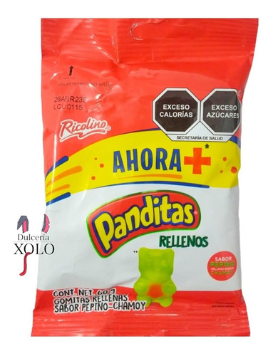 Panditas Rellenos Sabor Pepino-chamoy 54g