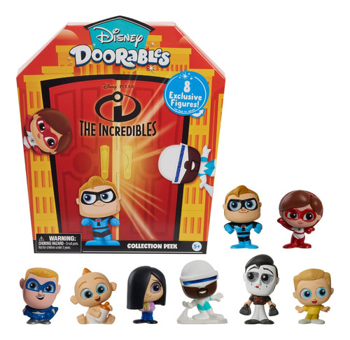 Disney Doorables Set 8 Figuras Los Increibles