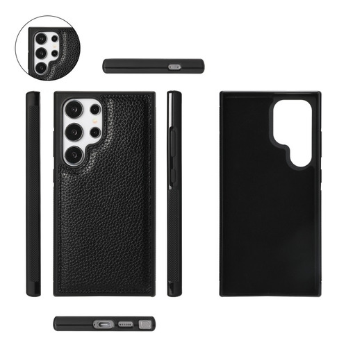 Funda De De Cuero Multifuncional Cruzada Para Samsung