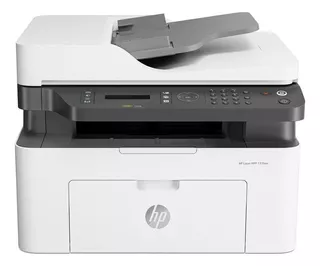 Impresora Multifuncion Hp M137fnw Laser M137 Ex M130 Color Blanca Con Gris