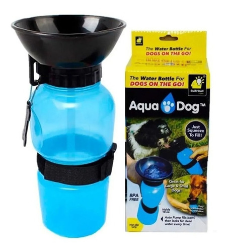 Bebedero Agua Portátil Mascotas Aqua Dog - Practico 