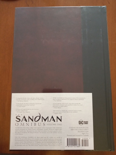 The Sandman Omnibus Vol. 1 / Dc Comics / Neil Gaiman
