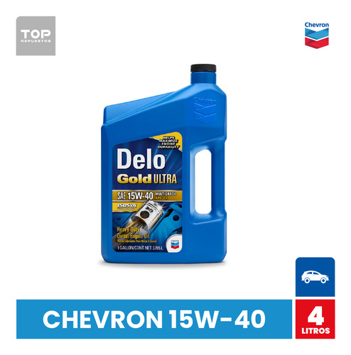 Aceite Chevron 15w40 4 Lt Delo Gold Ultra Ci4 Mineral Diesel