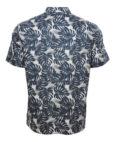 Camisa Estampada Hojas Manga Corta Mod. Howe - Costavana