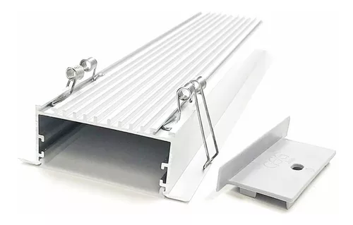 Perfil aluminio PHANTER S3 para tiras LED, 1 metro, blanco - LEDB