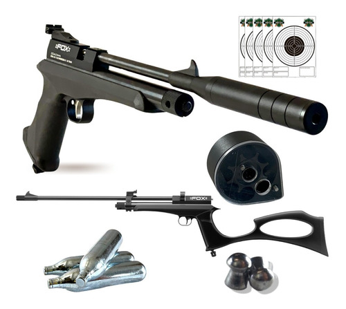 Pistola Fox Batman Convertible 5,5 Mm Para Garrafa Kit