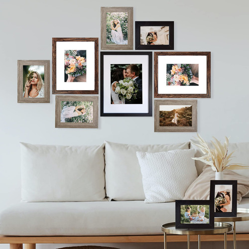 Set De 10 Marcos De Pared Con Forma De Galería, Diseño De Ga