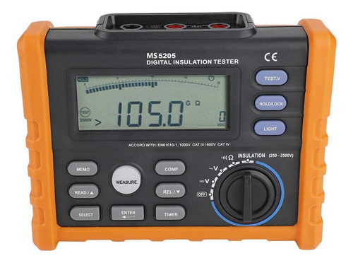 Multimetro Con Prueba De Aislamiento, Digitai Isulation Ms52