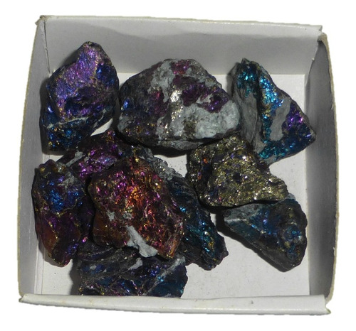 Mineral De Colección Calcopirita 10 Piezas Pequeñas