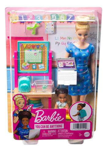 Muñeca Barbie Maestra, Teacher Con Muebles Y Accesorios