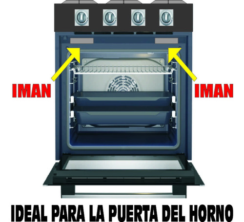 Iman Ceramico Barra 60x8x6 Mm Puerta De Horno Cocina X 2 U
