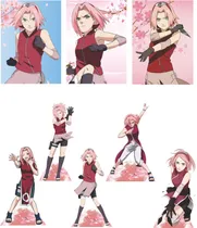 Comprar Kit Festa Decoração Sakura Naruto 5 Display + Quadros Totem