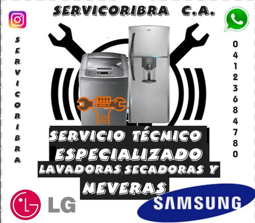 Imagen 1 de 10 de Servicio Técnico Autorizado LG Samsung Lavadora Nevera Secad