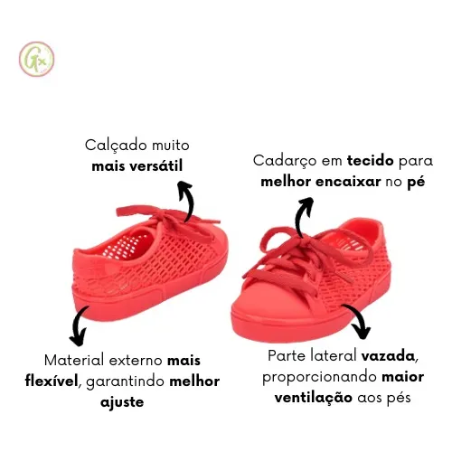 Tenis melissa cheap cadarço lateral
