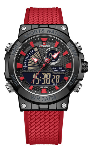 Reloj Naviforce Alarma- Cronometró -hora Digitales Silver