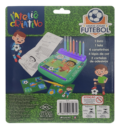 Atêlie Criativo - Vamos Jogar Futebol, De Editora Dcl. Ateliê Criativo, Vol. 1. Editorial Dcl, Capa Mole Em Português