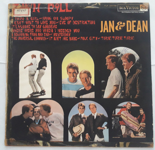 Lp Vinil (vg+) Jan & Dean Folk 'n Roll Ed 1966 Br