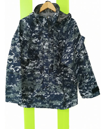 Chamarra Impermeable Parka Gore-tex Us Navy Médium-x Short (Usado)