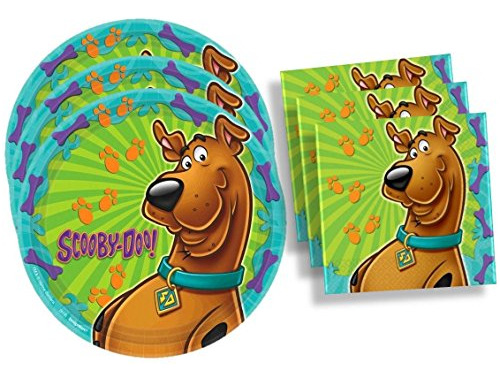 Scooby-doo Fiesta De Cumpleaños Suministros Set Grandes Plac