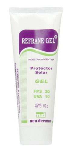 Neo Dermos Refrane Protector Solar Fps20 Gel Piel Acneica