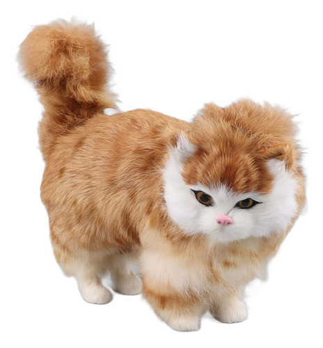 Peluche De Gato Simulado, Realista, Adorable, De Peluche