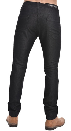 Imagen 3 de 5 de Jean Hombre Pantalon Recto Negro Rigido Excelente Calidad