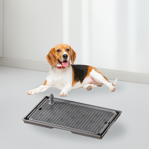 Pee Dog Toilet Puppy Pee Pad Grades De Malha À Cinza Escuro