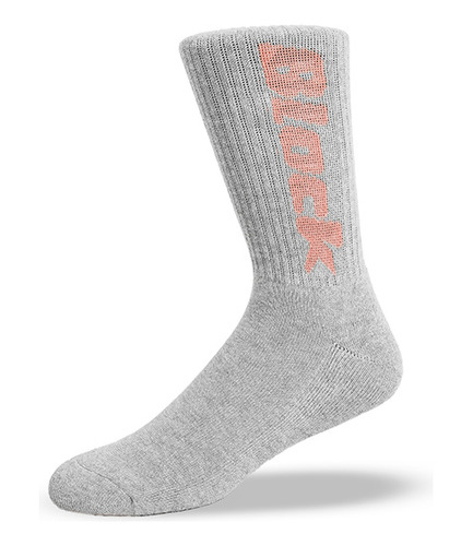 Calcetin Largo Block Unisex Gris Melange