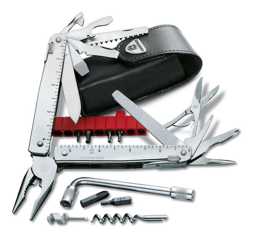 Victorinox Swiss Tool X Plus 3.0338.l De 37 Usos Con Funda Color Plata