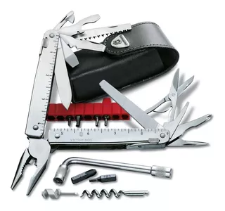 Victorinox Swiss Tool X Plus, 37 Usos, Funda De Piel Color Plata