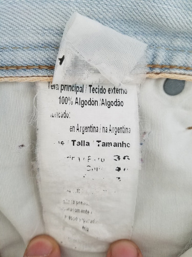 Pantalón Jean Regular Low Waist Fit Talle 36 (46)