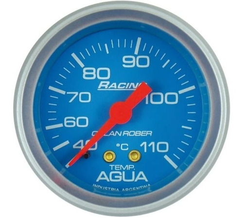 Reloj Temperatura Agua Orlan Rober Racing 52 Mm 2 M Celeste