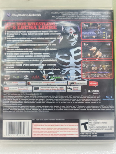 Aaa Lucha Libre Heores Del Ring Ps3 (Usado)