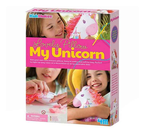 4m Kit Haz Tu Propio Almohadon Unicornios Manualidades Fm744