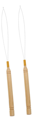 2 Pçs Loop Threaders Extensão Do Cabelo Threader Multi Uso