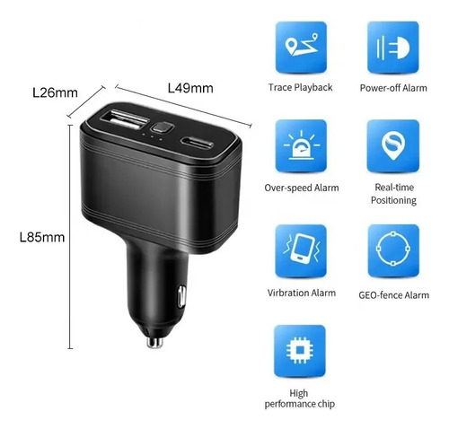 Rastreador De Carro Gps 4g En Adaptador Usb Discreto