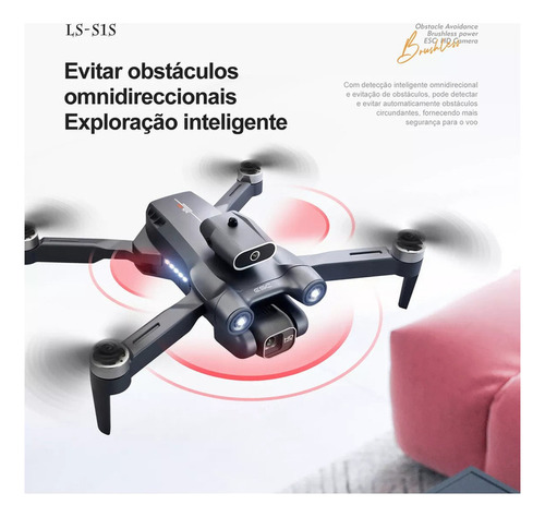 Mini Drone Motor Dual Camera 4k S1s 2 Versión Con Batería