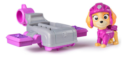 Paw Patrol: Action Pups, Figura De Acción De Skye Y Avión Aerodeslizador Con Alas Plegables, Juguetes Para Niños Y Niñas A Partir De 3 Años