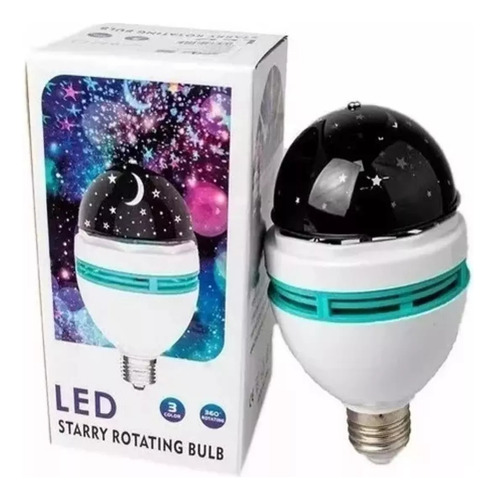 Ampolleta Led Rgb E27 Proyector De Color Mágico Giratorio